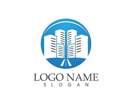 Real estate and home buildings logo icons templateのイラスト素材