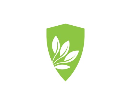 Nature plant logo templateのイラスト素材