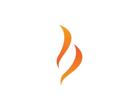 Fire flame logo design templateのイラスト素材