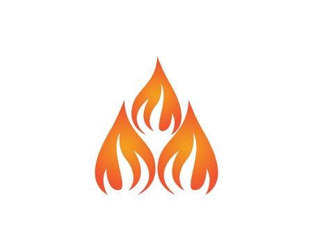 Fire flame logo templateのイラスト素材