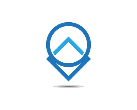 Business point icon logo templateのイラスト素材
