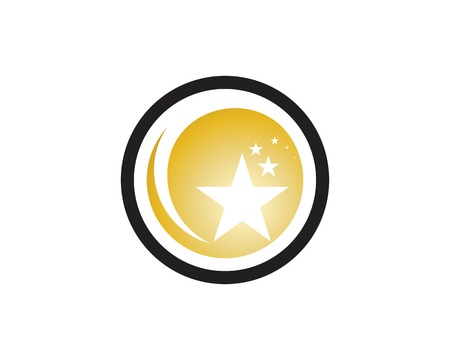 Stars icon logo design templateのイラスト素材