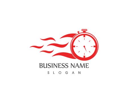 Fast time icon logo templateのイラスト素材