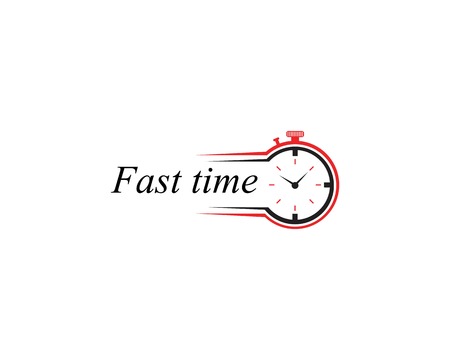 Fast time icon logo templateのイラスト素材