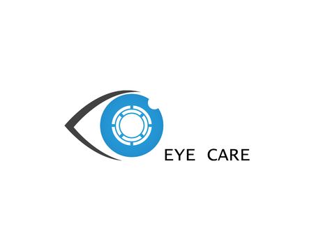 Eye care focus logo design vector iconのイラスト素材