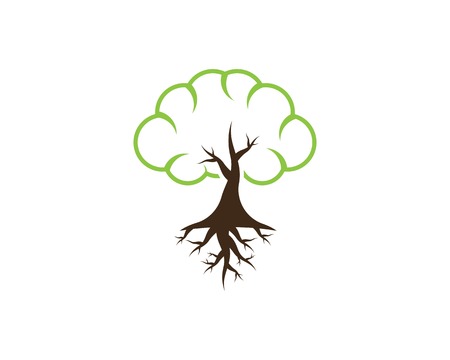 Tree icon logo vector illustrationのイラスト素材