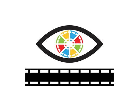 Eye vision logo vector templateのイラスト素材