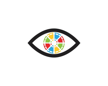 Eye vision logo vector templateのイラスト素材