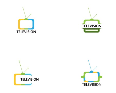 television logo vector templateのイラスト素材