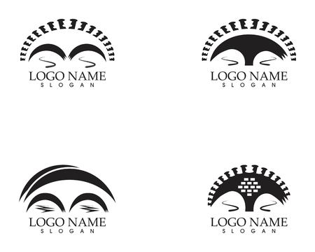 Bridge logo vector templateのイラスト素材