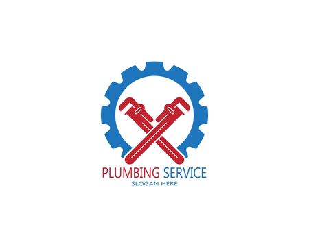 Plumbing service logo vectorのイラスト素材