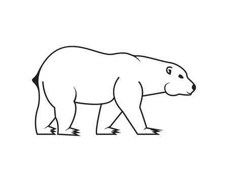 Bear icon logo design vector illustrationのイラスト素材