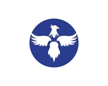 Falcon Eagle Bird Template vector iconのイラスト素材