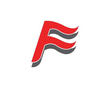 F letter logo templateのイラスト素材