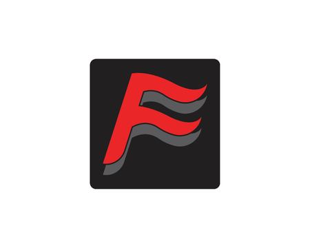 F letter logo templateのイラスト素材