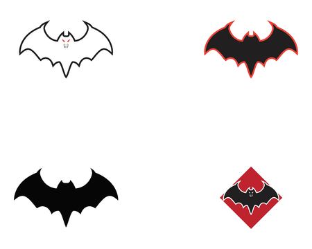 Bat open wings flying  vector illustrationのイラスト素材