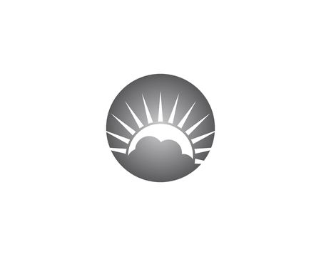 Sun icon vector templateのイラスト素材