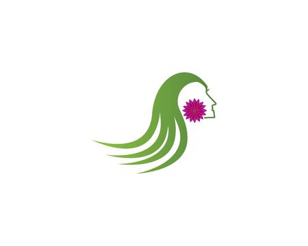 Face woman beauty spa logoのイラスト素材