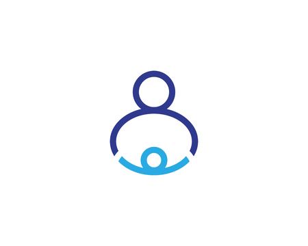 Adoption people logo design vectorのイラスト素材