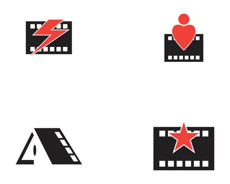 Film strip icon templateのイラスト素材