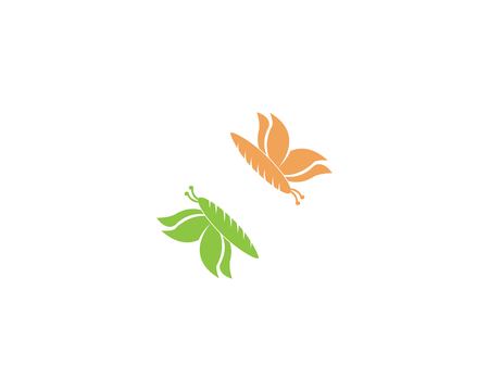 Butterfly icon and symbol templateのイラスト素材