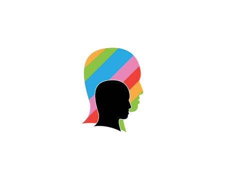 Face people silhouette vector illustrationのイラスト素材