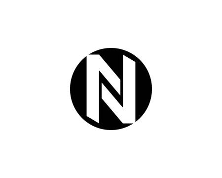 N letter logo design conceptのイラスト素材