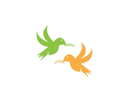 Flying bird icon vector illustrationのイラスト素材