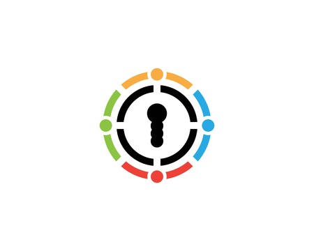 Security guard logo design vector shield templateのイラスト素材