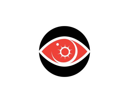 Eye care health logo templateのイラスト素材