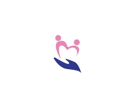 Community care health logo templateのイラスト素材