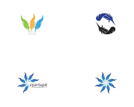 Feather pen icon and symbolのイラスト素材