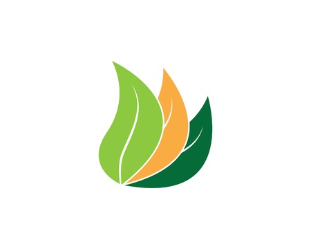 Green leaf nature ecology iconのイラスト素材