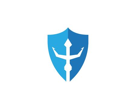 Trident logo templateのイラスト素材
