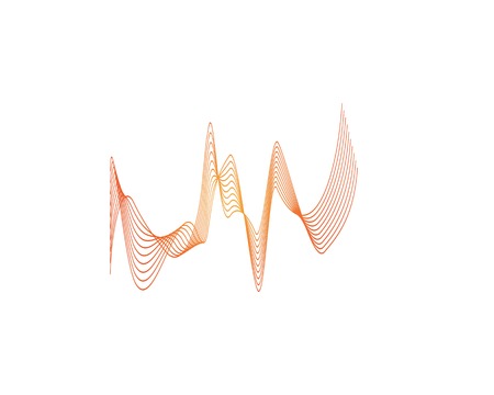 Sound wave icon logo design vector のイラスト素材