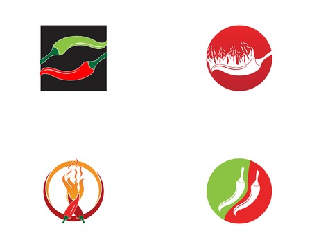 Chili icon vector illustrationのイラスト素材