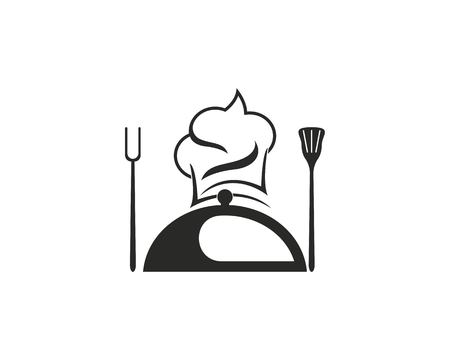 Chef icon logo vector illusrtrationのイラスト素材