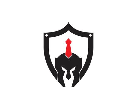 Spartan helmet warrior vector templateのイラスト素材