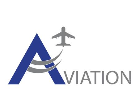 Aviation airplane icon illustration logo vectorのイラスト素材
