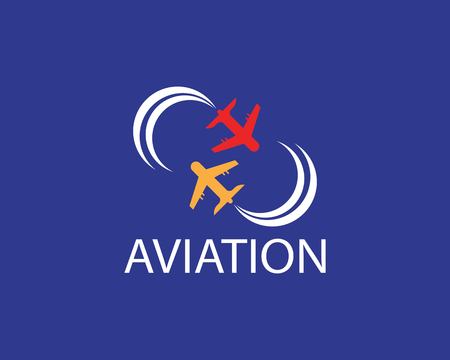 Aviation airplane icon illustration logo vectorのイラスト素材