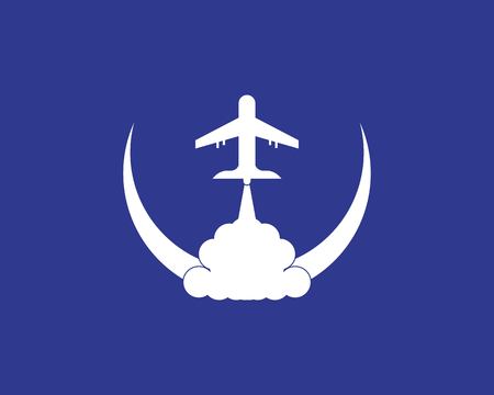 Aviation airplane icon illustration logo vectorのイラスト素材