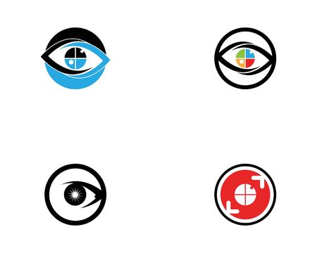 Branding Identity Corporate Eye Care vector logo designのイラスト素材