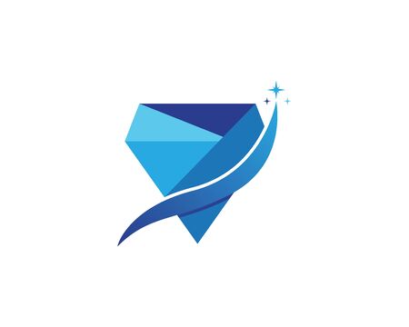 Diamond Logo Template vector icon illustration designのイラスト素材