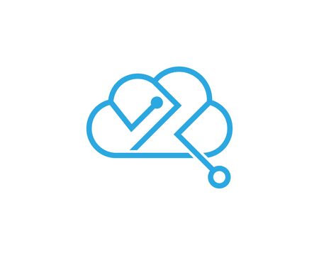 Circuit illustration design vector symbol logo technologyのイラスト素材