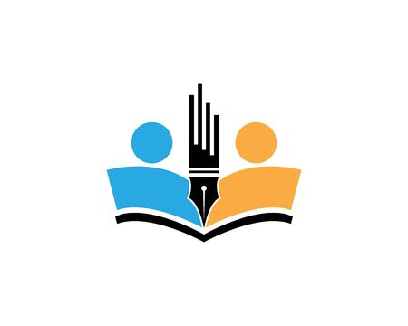 Back to school education logo vectorのイラスト素材