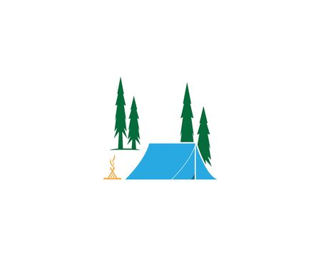Camping in the forest vector illustration logo
のイラスト素材