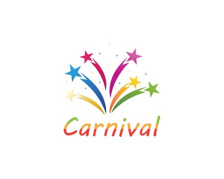 Carnival party circus icon and symbol vector illustrationのイラスト素材