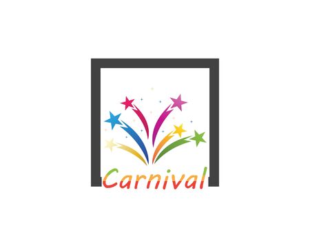Carnival party circus icon and symbol vector illustrationのイラスト素材