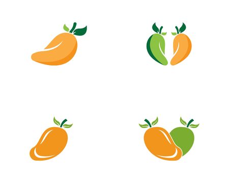 Mango logo and icon fruit vector templateのイラスト素材