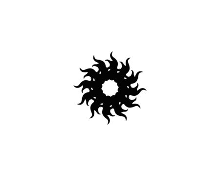 Black tribal tattoo icon and symbol templateのイラスト素材